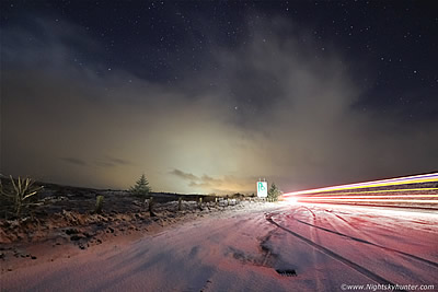Glenshane Pass Night Snow Photography - January 24th 2016